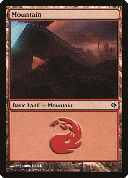 Mountain (244) [Rise of the Eldrazi] [Foil]