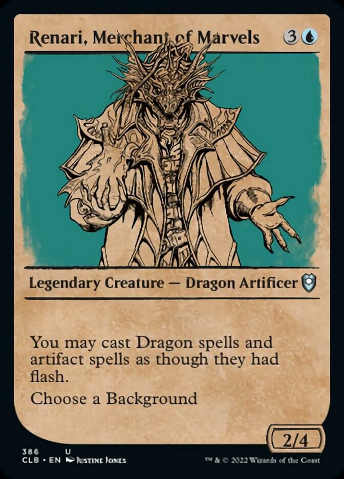 Renari, Merchant of Marvels (Showcase) [Commander Legends: Battle for Baldur's Gate] [Foil]