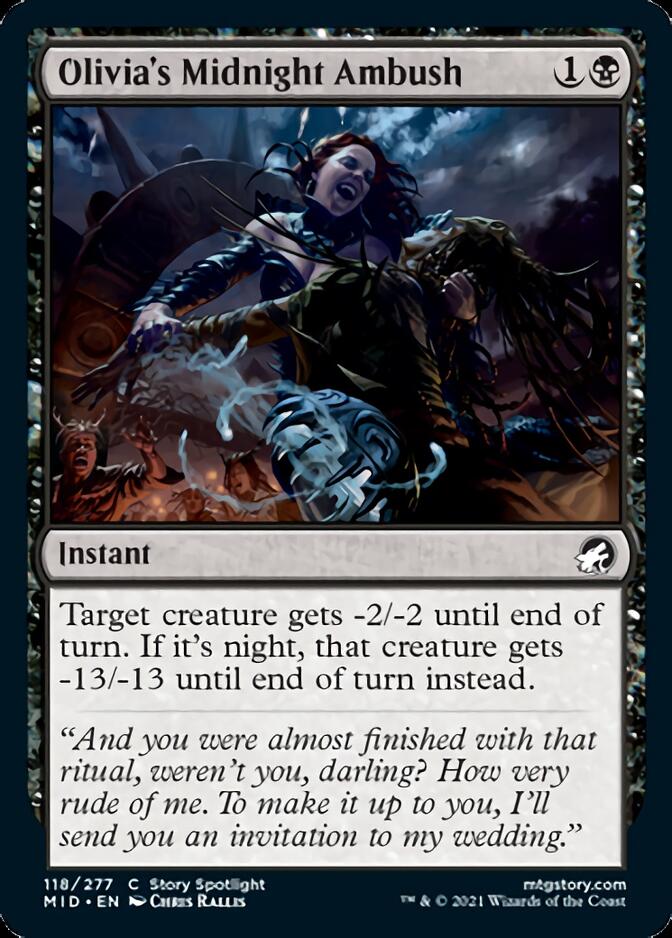 Olivia's Midnight Ambush [Innistrad: Midnight Hunt] [Foil]