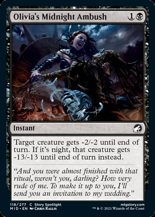 Olivia's Midnight Ambush [Innistrad: Midnight Hunt] [Foil]