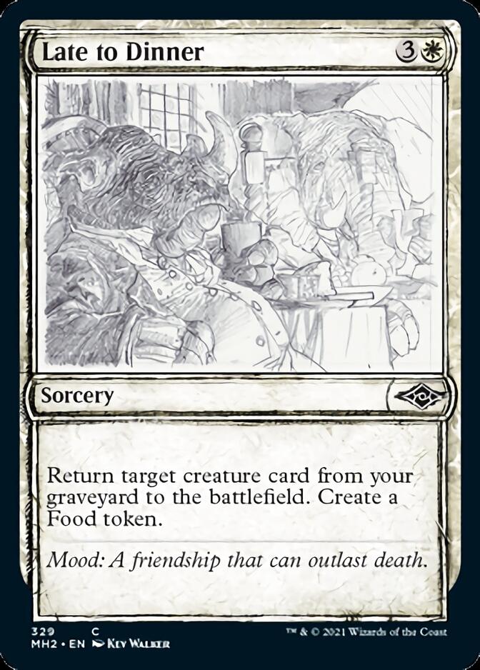 Late to Dinner (Sketch) [Modern Horizons 2] [Foil]
