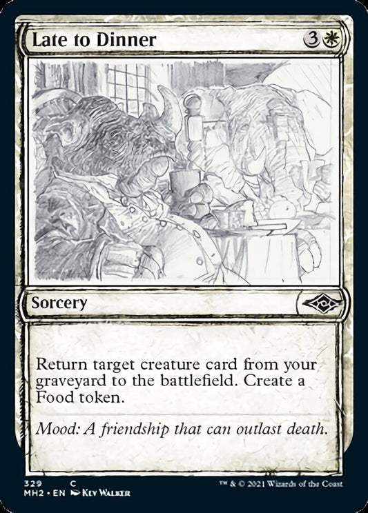 Late to Dinner (Sketch) [Modern Horizons 2] [Foil]