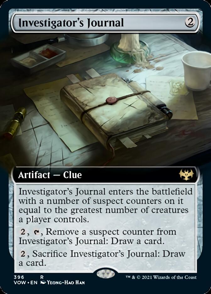 Investigator's Journal (Extended Art) [Innistrad: Crimson Vow] [Foil]