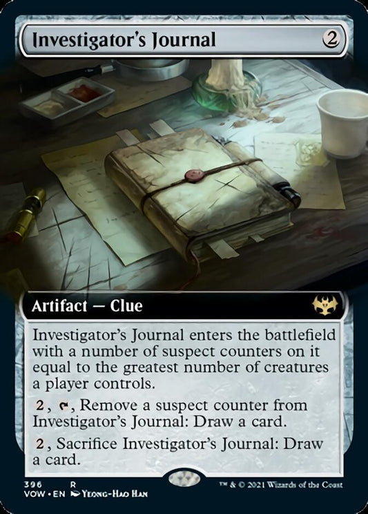 Investigator's Journal (Extended Art) [Innistrad: Crimson Vow] [Foil]