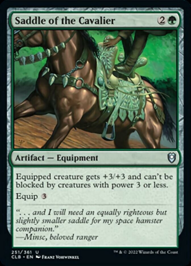 Saddle of the Cavalier [Commander Legends: Battle for Baldur's Gate] [Foil]