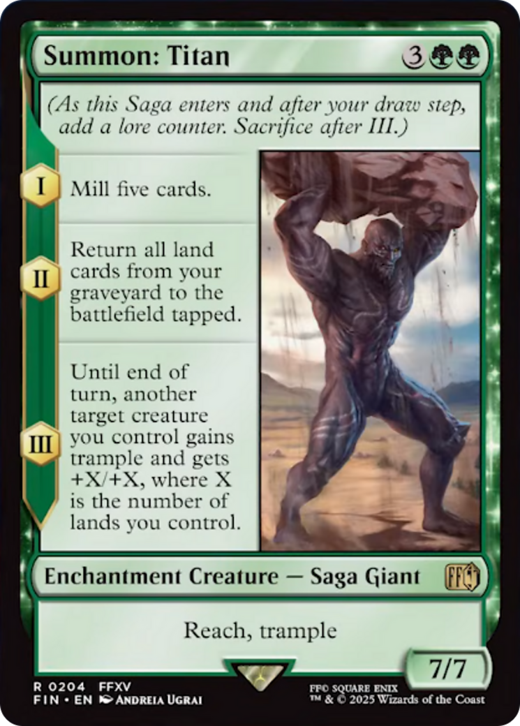 Summon: Titan [FINAL FANTASY] [Foil]
