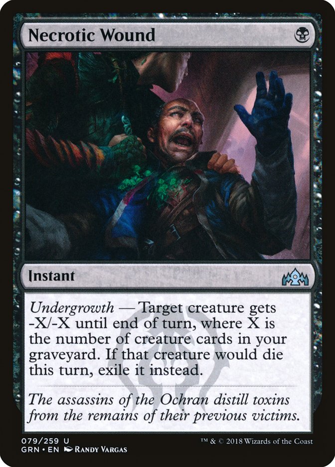 Necrotic Wound [Guilds of Ravnica] [Foil]