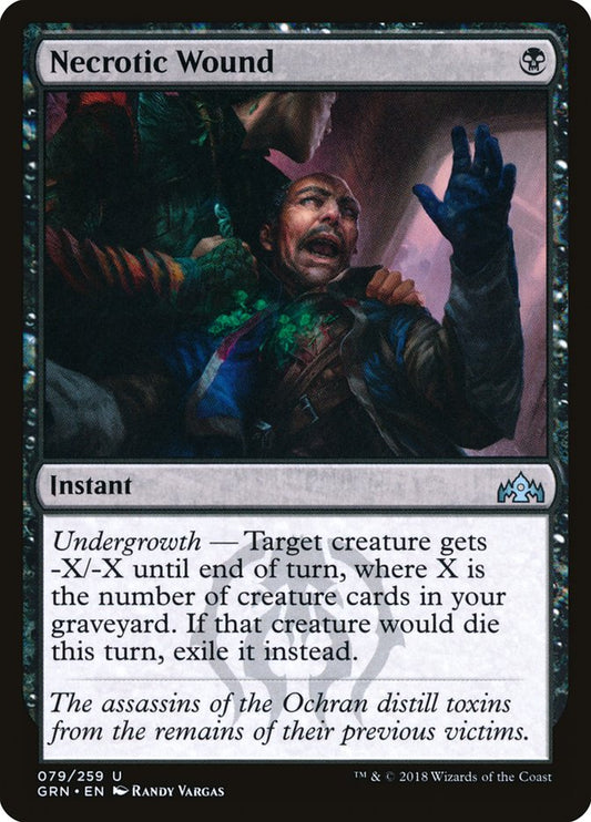 Necrotic Wound [Guilds of Ravnica] [Foil]