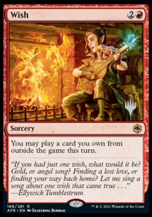Wish (Promo Pack) [Dungeons & Dragons: Adventures in the Forgotten Realms Promos] [Foil]