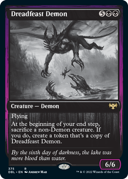 Dreadfeast Demon [Innistrad: Double Feature] [Foil]