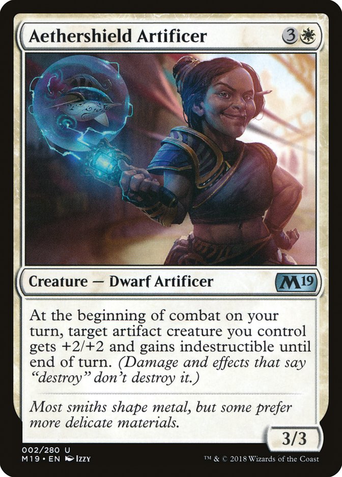 Aethershield Artificer [Core Set 2019] [Foil]