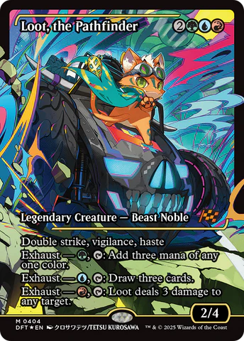 Loot, the Pathfinder (Showcase) (Japanese) [Aetherdrift] [Foil]