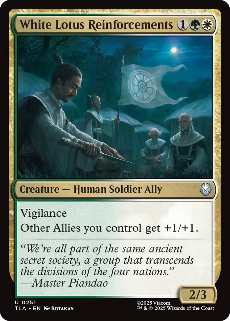 White Lotus Reinforcements [Avatar: The Last Airbender] [Foil]