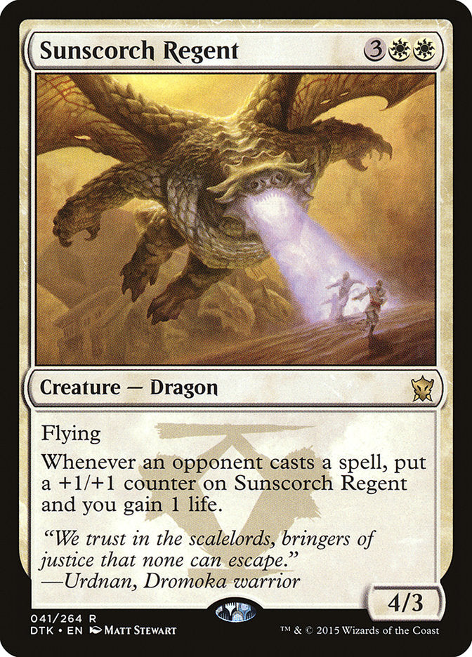 Sunscorch Regent [Dragons of Tarkir] [Foil]