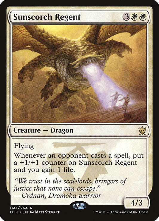 Sunscorch Regent [Dragons of Tarkir] [Foil]