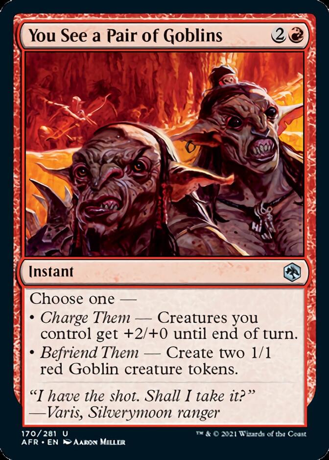 You See a Pair of Goblins [Dungeons & Dragons: Adventures in the Forgotten Realms] [Foil]