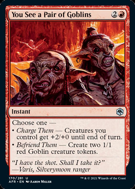 You See a Pair of Goblins [Dungeons & Dragons: Adventures in the Forgotten Realms] [Foil]