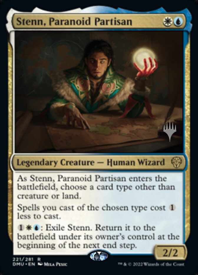 Stenn, Paranoid Partisan (Promo Pack) [Dominaria United Promos] [Foil]