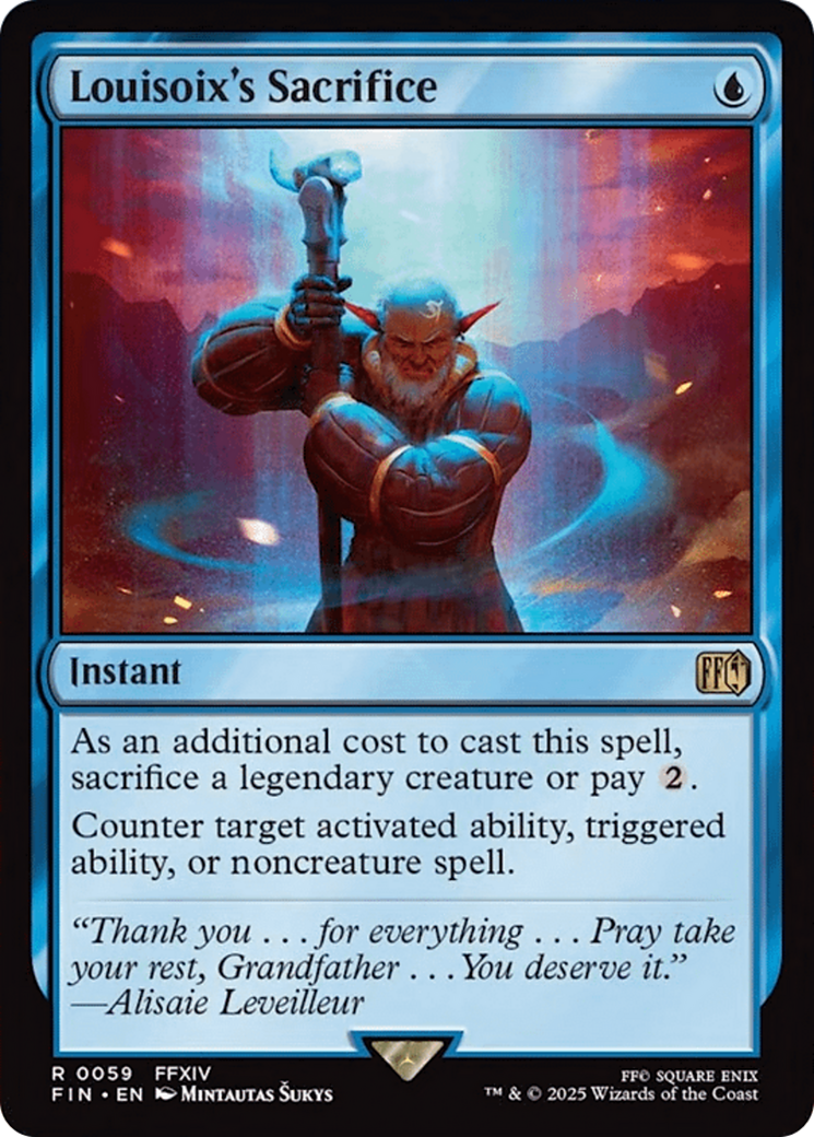 Louisoix's Sacrifice [FINAL FANTASY] [Foil]