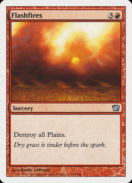 Flashfires [Ninth Edition] [Foil]