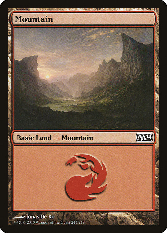 Mountain (243) [Core Set 2014] [Foil]