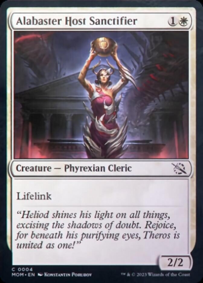 Alabaster Host Sanctifier [March of the Machine] [Foil]