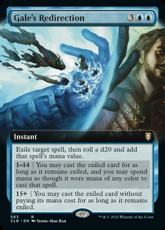 Gale's Redirection (Extended Art) [Commander Legends: Battle for Baldur's Gate] [Foil]