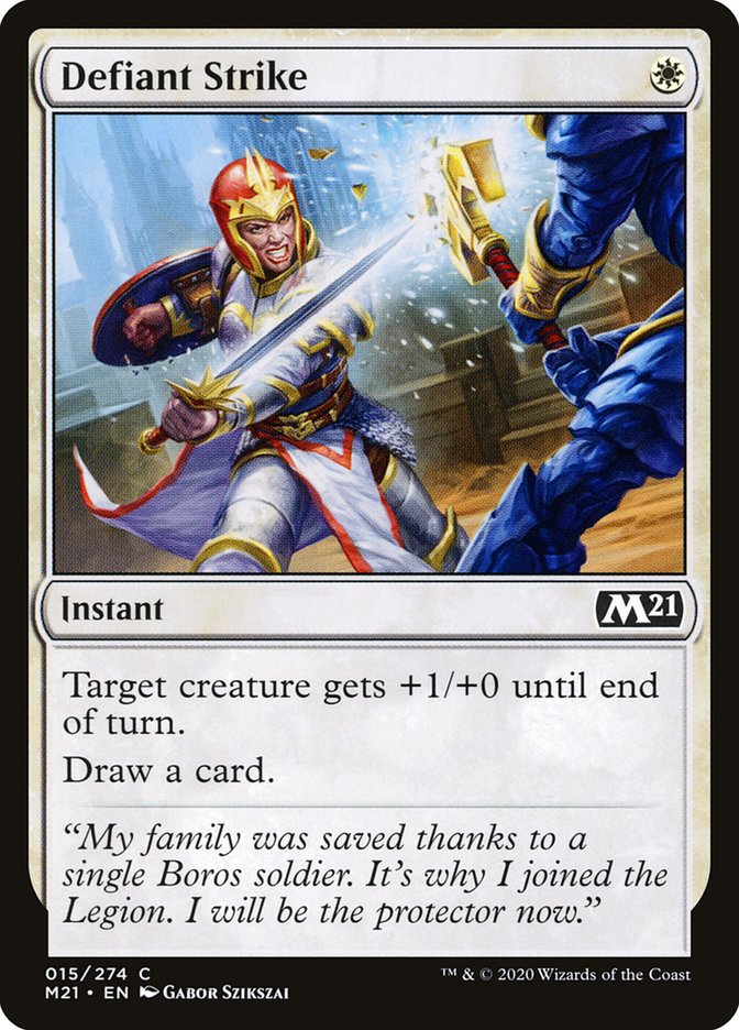 Defiant Strike [Core Set 2021] [Foil]