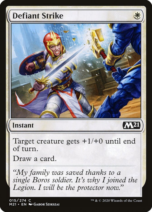 Defiant Strike [Core Set 2021] [Foil]