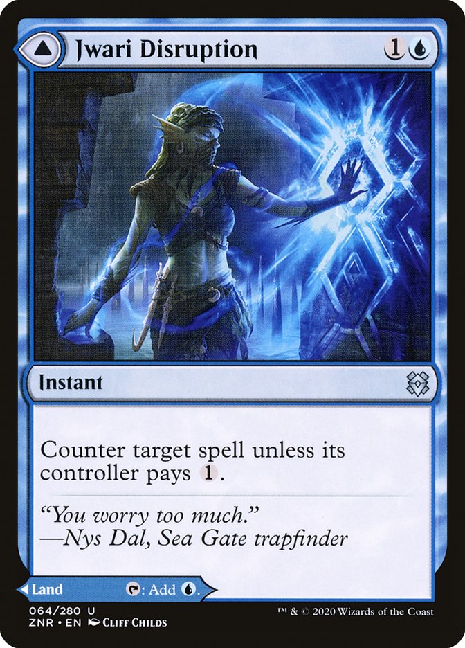 Jwari Disruption // Jwari Ruins [Zendikar Rising] [Foil]
