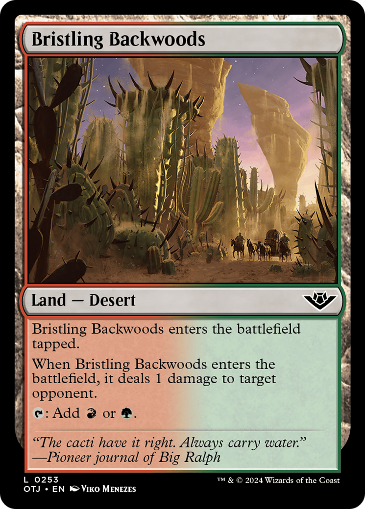 Bristling Backwoods [Outlaws of Thunder Junction] [Foil]