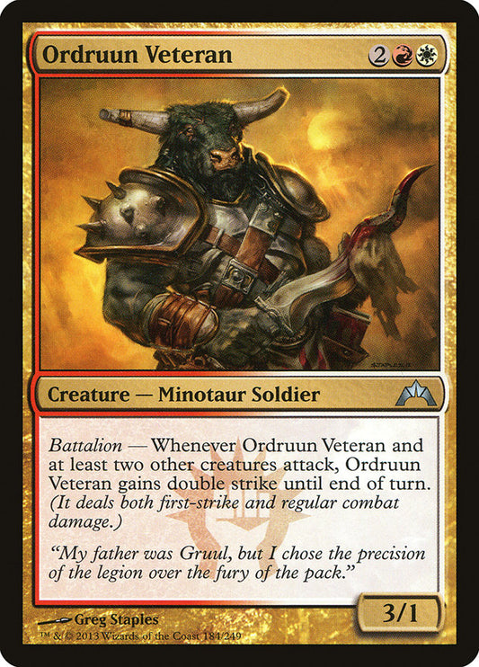 Ordruun Veteran [Gatecrash] [Foil]