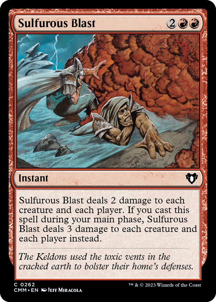 Sulfurous Blast [Commander Masters] [Foil]