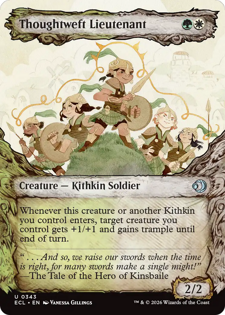 Thoughtweft Lieutenant (Showcase) [Lorwyn Eclipsed] [Foil]