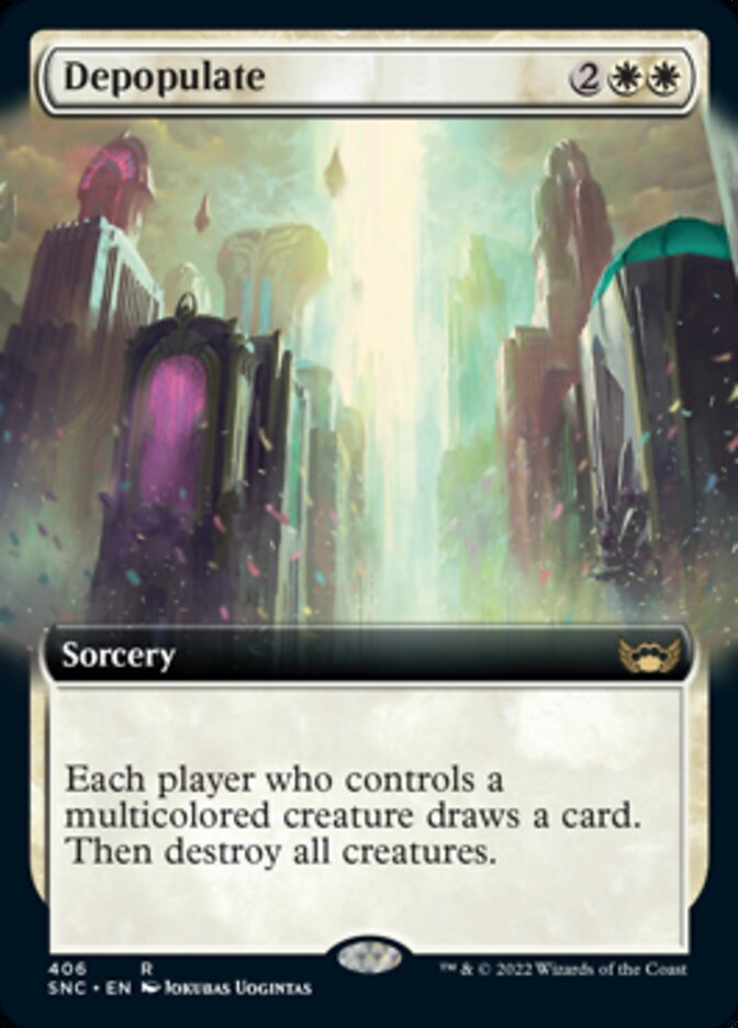 Depopulate (Extended Art) [Streets of New Capenna] [Foil]