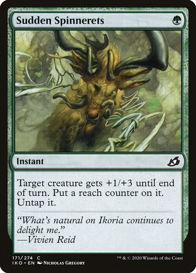 Sudden Spinnerets [Ikoria: Lair of Behemoths] [Foil]