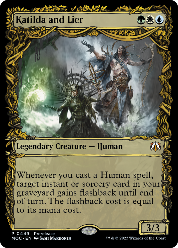 Katilda and Lier (Showcase Planar Booster Fun) [March of the Machine Commander Prerelease Promos] [Foil]