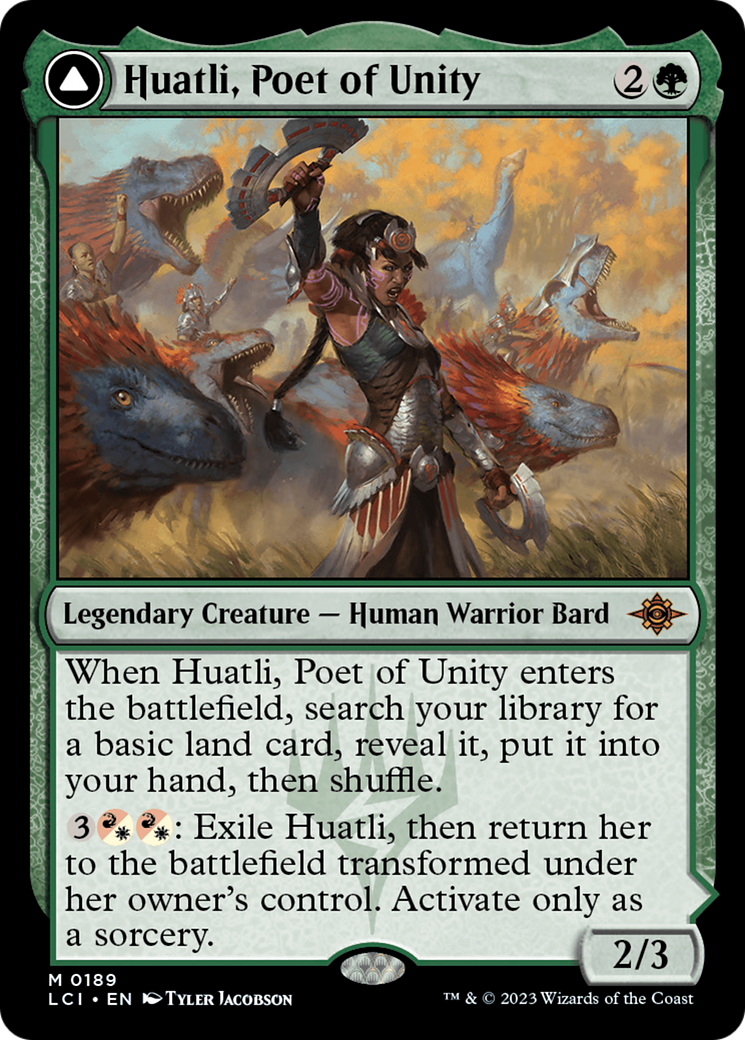 Huatli, Poet of Unity // Roar of the Fifth People [The Lost Caverns of Ixalan] [Foil]