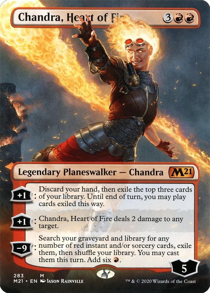 Chandra, Heart of Fire (Borderless) [Core Set 2021] [Foil]