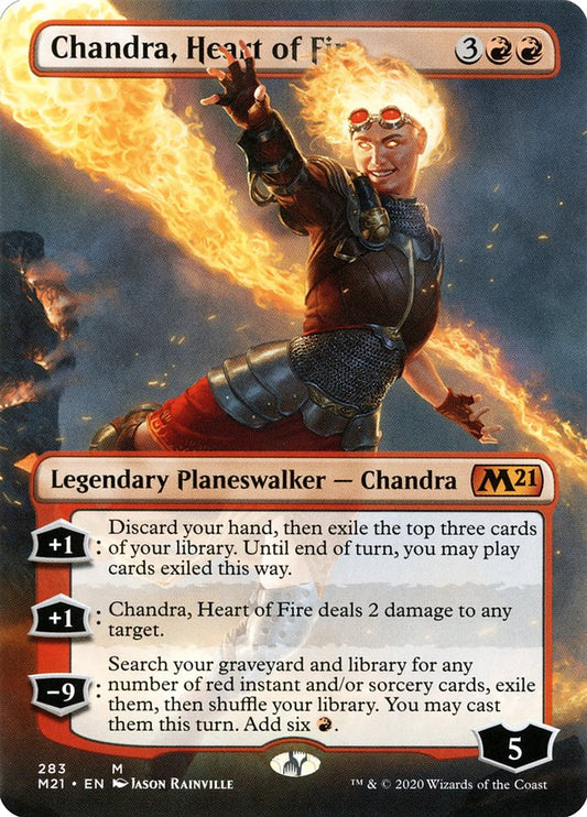 Chandra, Heart of Fire (Borderless) [Core Set 2021] [Foil]
