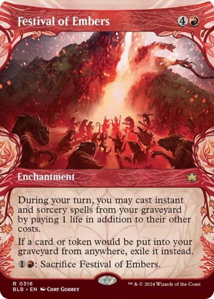 Festival of Embers (Showcase) [Bloomburrow] [Foil]