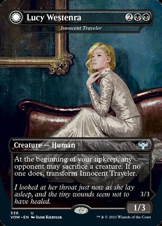 Innocent Traveler // Malicious Invader - Lucy Westenra // Lucy, Arisen Vampire [Innistrad: Crimson Vow] [Foil]