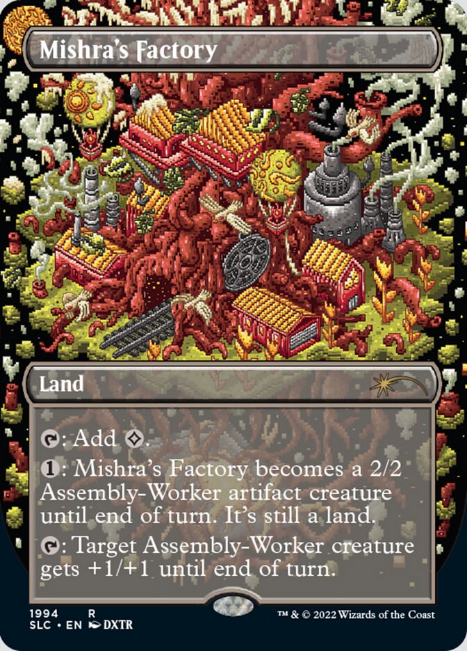 Mishra's Factory (Borderless) [Secret Lair Countdown Kit] [Foil]