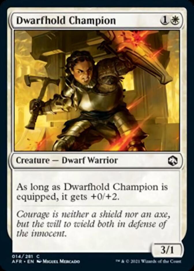 Dwarfhold Champion [Dungeons & Dragons: Adventures in the Forgotten Realms] [Foil]