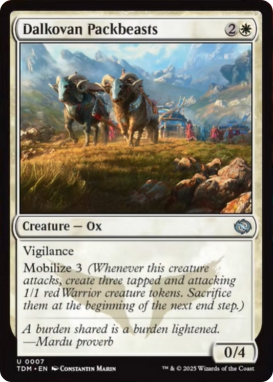 Dalkovan Packbeasts [Tarkir: Dragonstorm] [Foil]