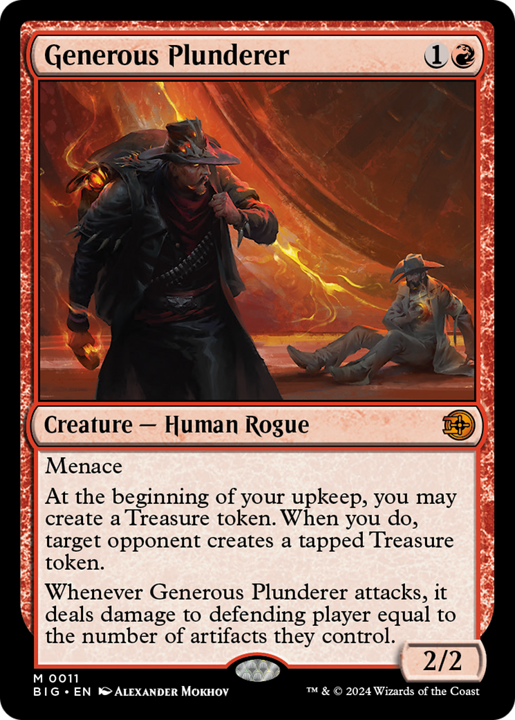 Generous Plunderer [Outlaws of Thunder Junction: The Big Score] [Foil]