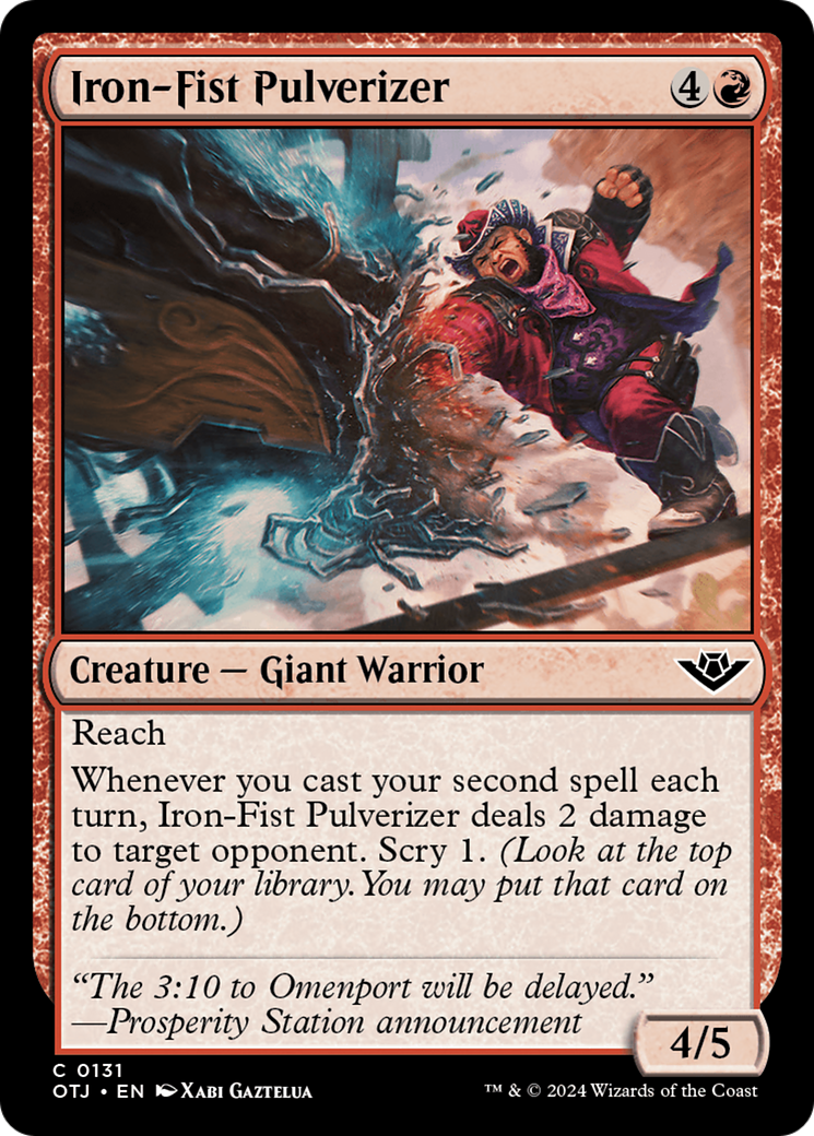 Iron-Fist Pulverizer [Outlaws of Thunder Junction] [Foil]