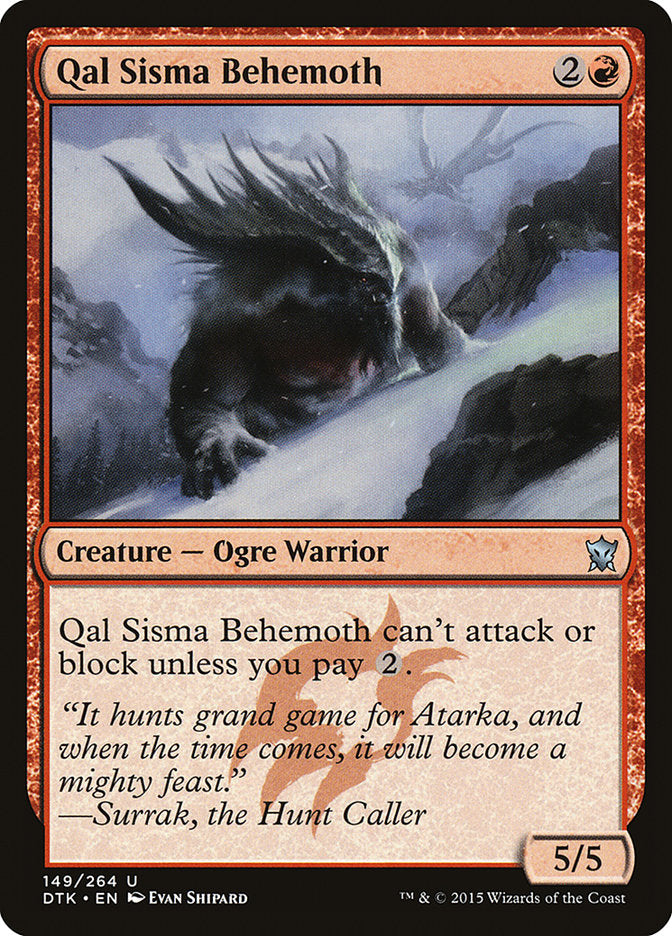 Qal Sisma Behemoth [Dragons of Tarkir] [Foil]