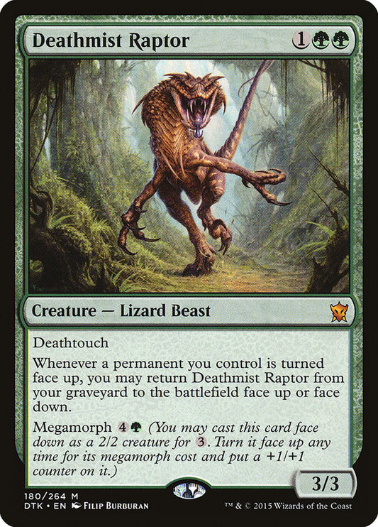 Deathmist Raptor [Dragons of Tarkir] [Foil]