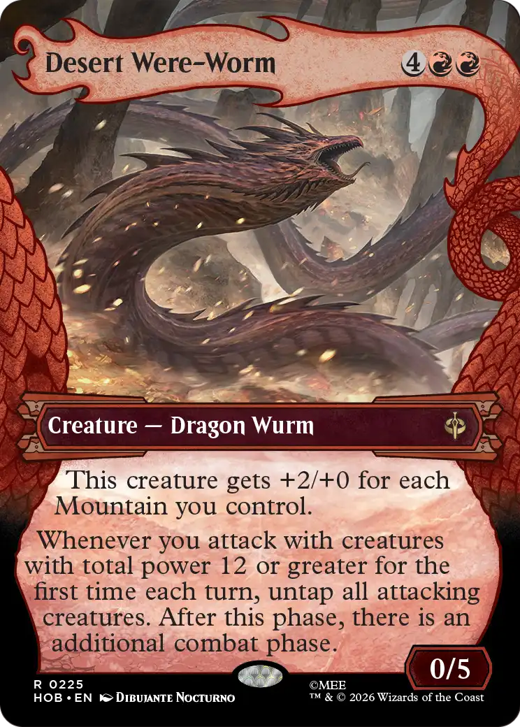 Desert Were-Worm (Showcase) [The Hobbit] [Foil]